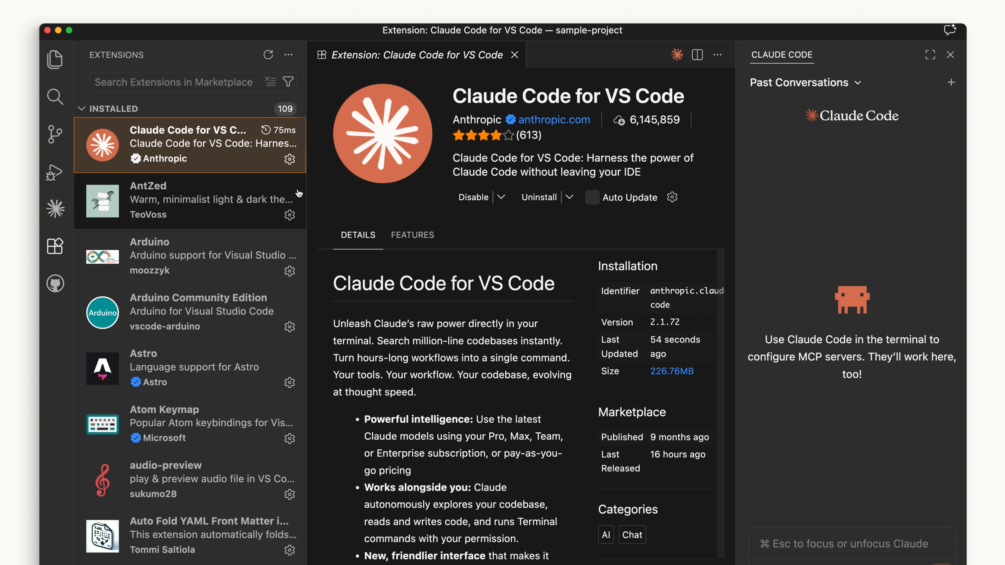 Claude Code in VS Code